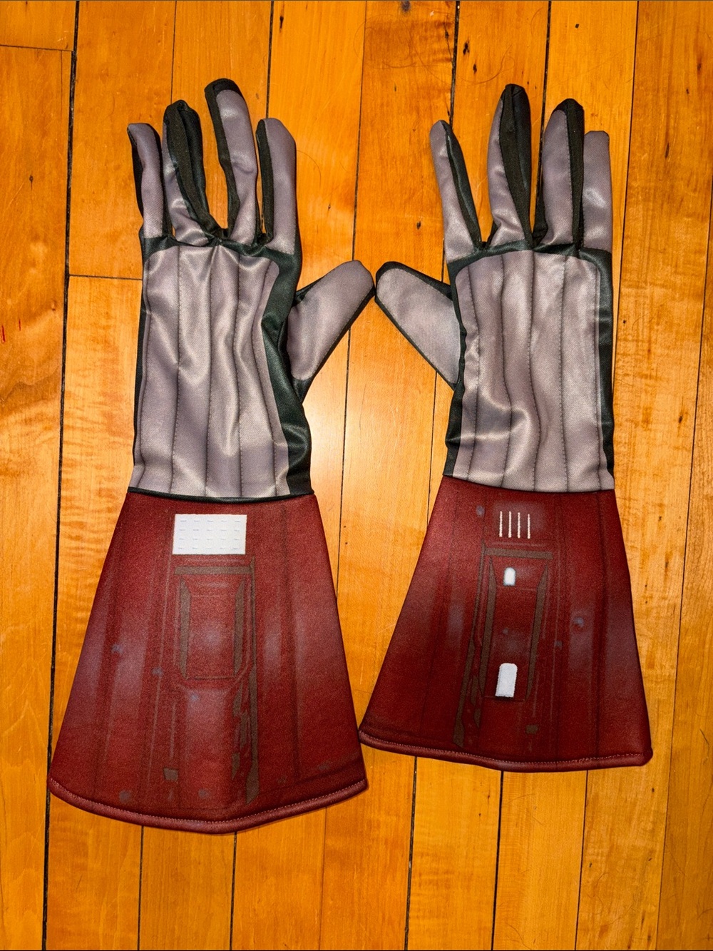 Star Wars or Superhero Inspired Brown and Gray Electronics Wearable Gloves